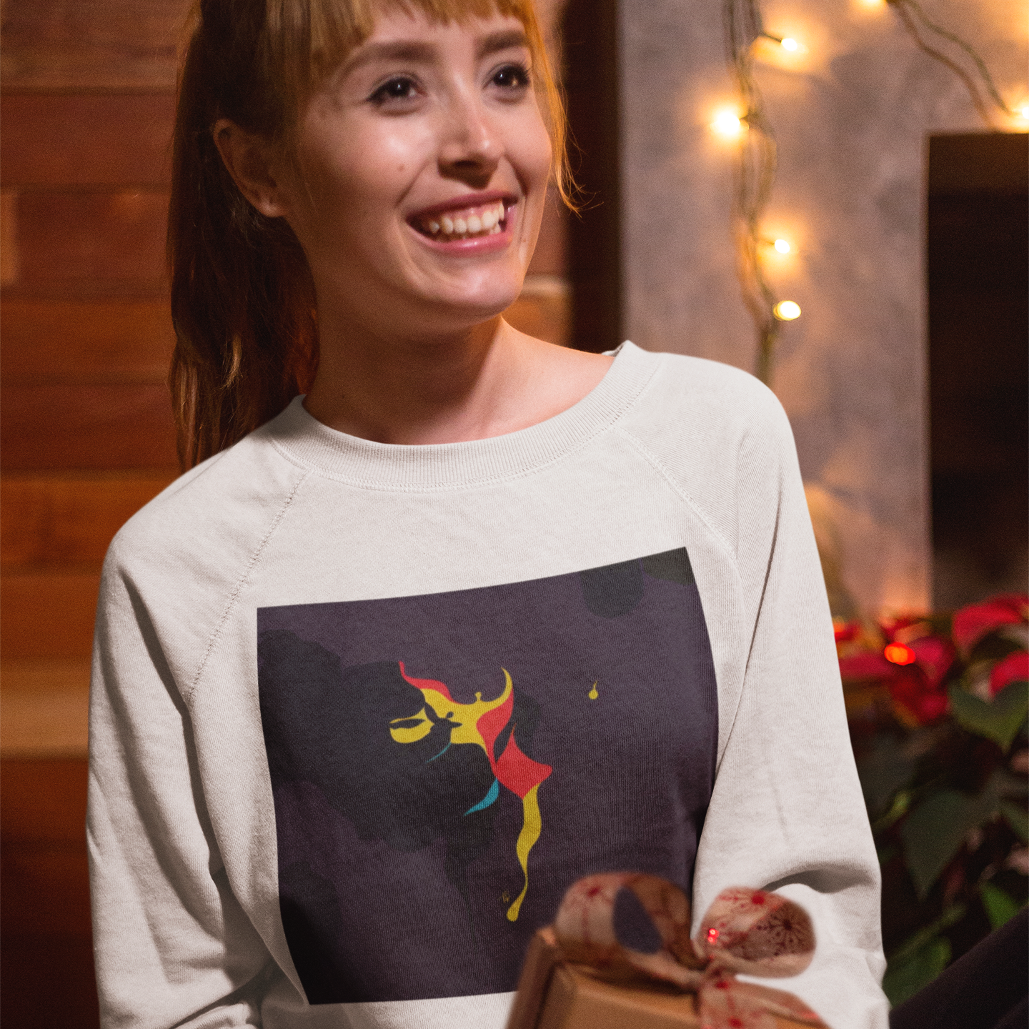 K#447 - Dancing Winter Spirit – Unisex Art Sweater by Kirrify