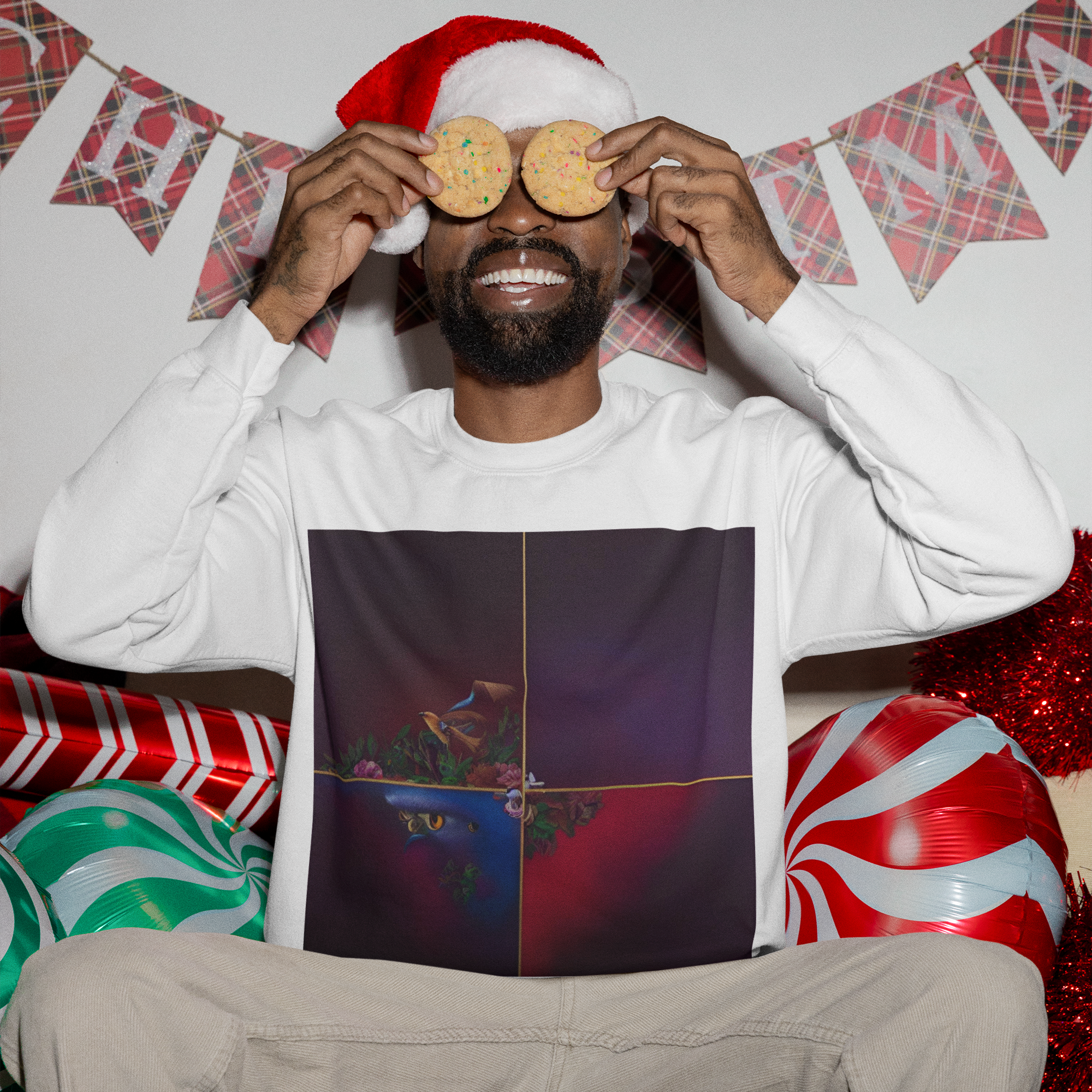 K#450 - Kirrify Christmas Unisex Sweater – Art Print Dark Edition