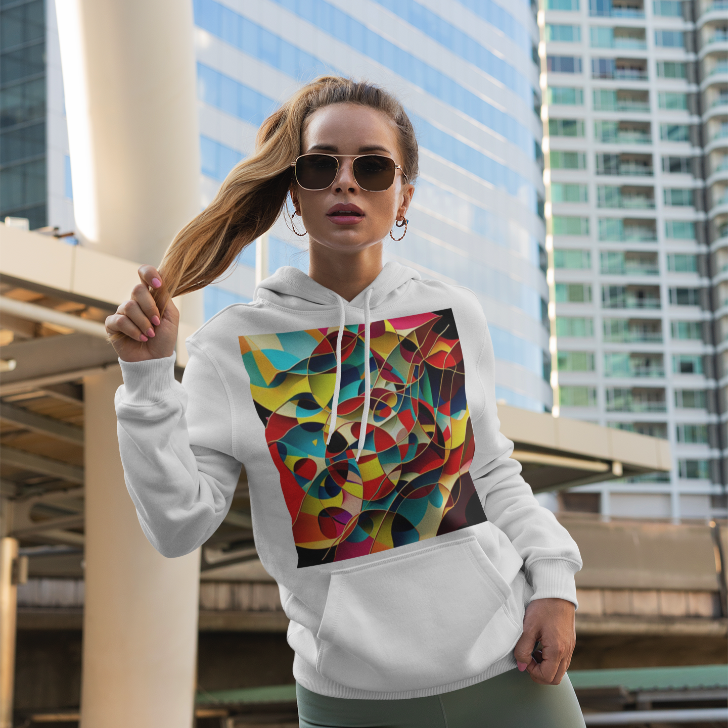 #505 -Color Symphony Hoodie – Energie & Bewegung in Farbe | Kirrify