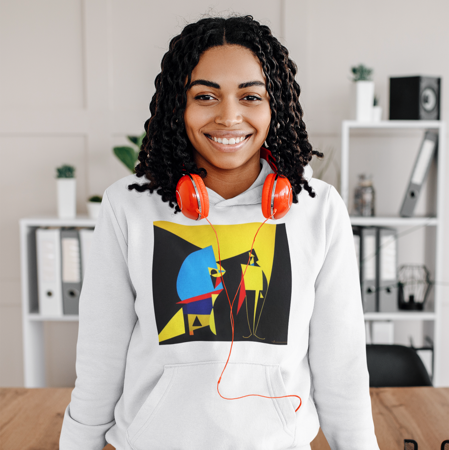 #509  - Abstract Faces Hoodie – Farbige Kunst trifft Streetstyle | Kirrify