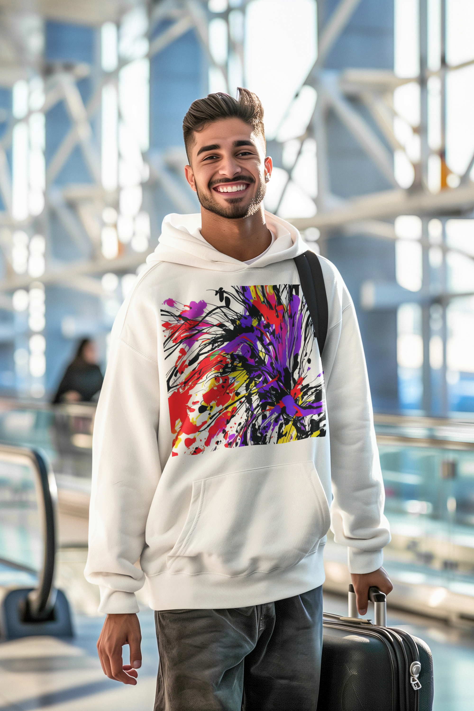 K#522 - Color Burst Hoodie – Explosion aus Farbe und Energie | Kirrify