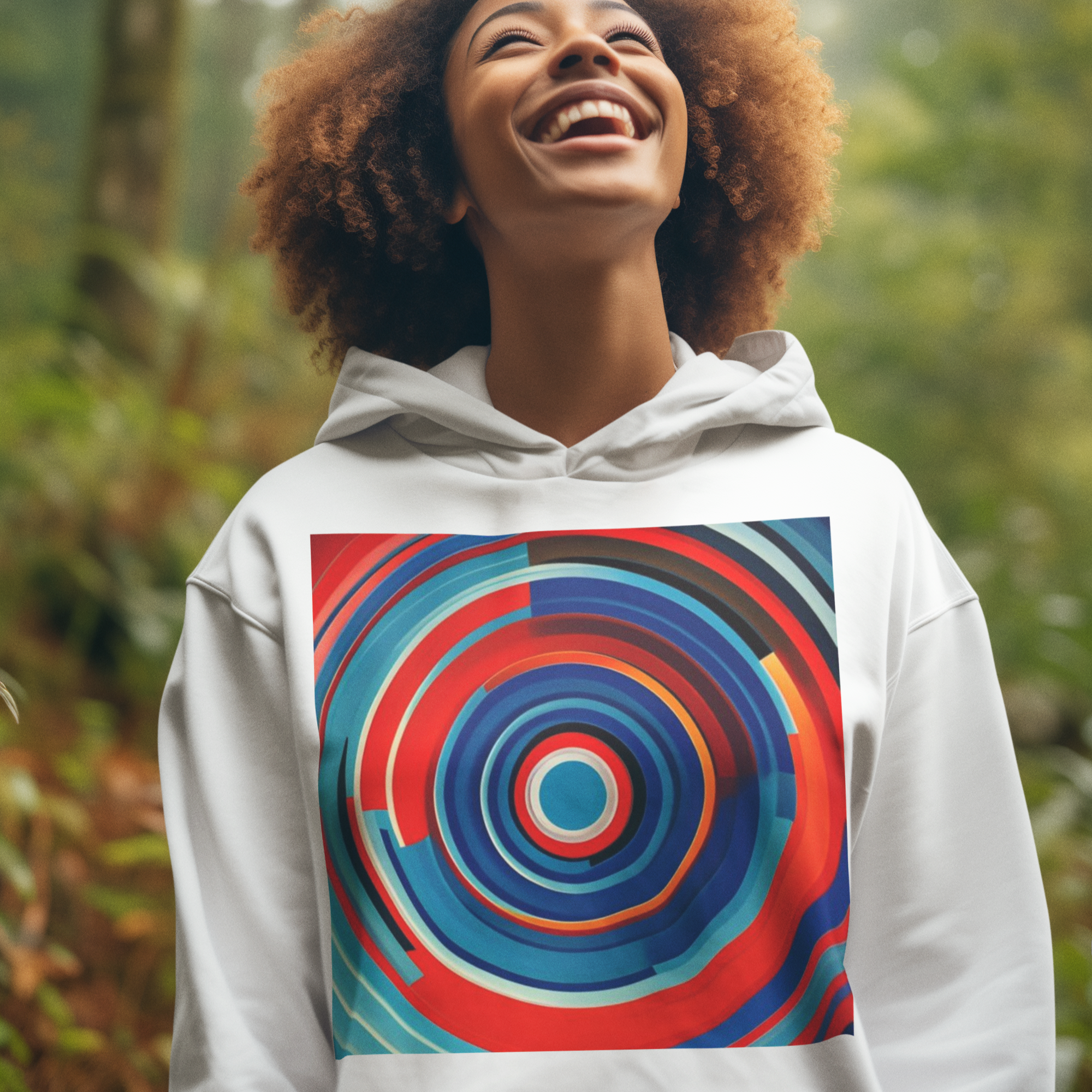 K#523 - Circular Energy Hoodie – Farbringe voller Dynamik | Kirrify
