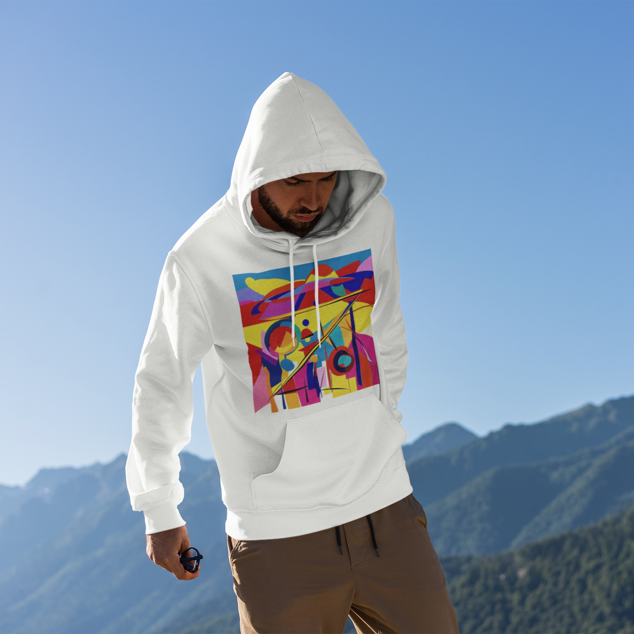 K#529 - Urban Geometry Hoodie – Farben, Formen & Energie | Kirrify