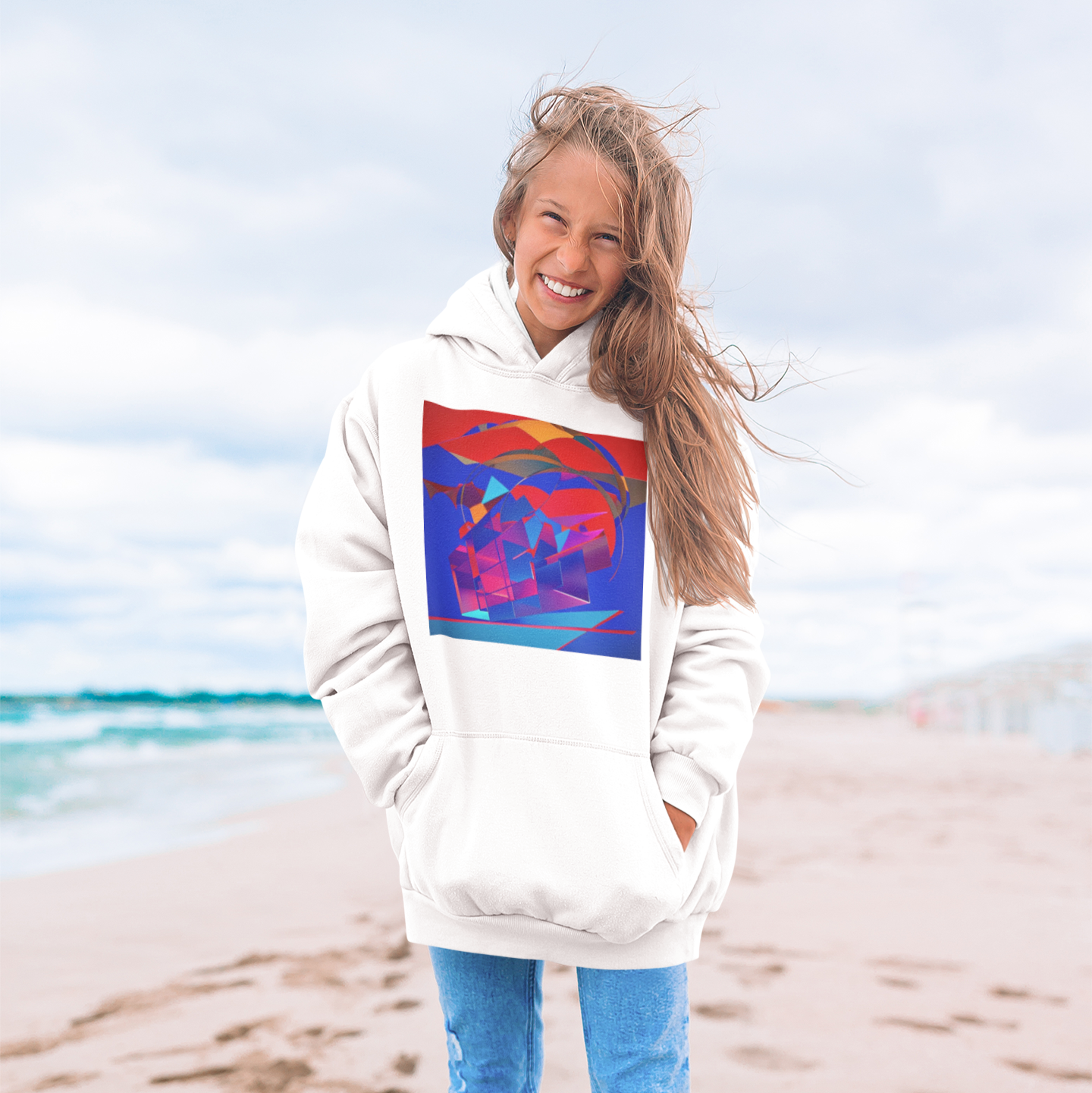 K#530 - Ocean Mirage Hoodie – Farbenspiel zwischen Himmel & Meer | Kirrify