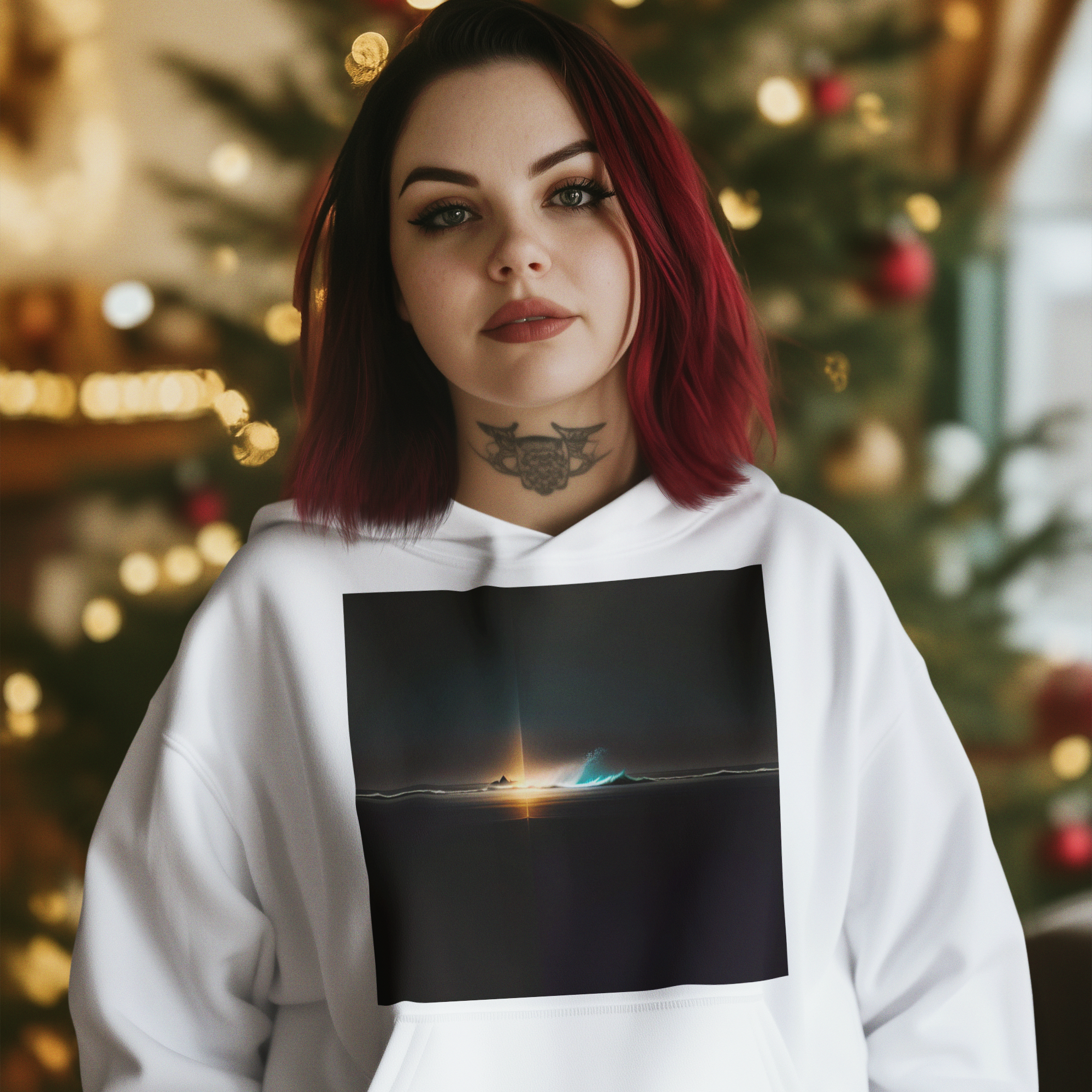 K#537 - Silent Winter Horizon Hoodie – Unisex Kirrify Art