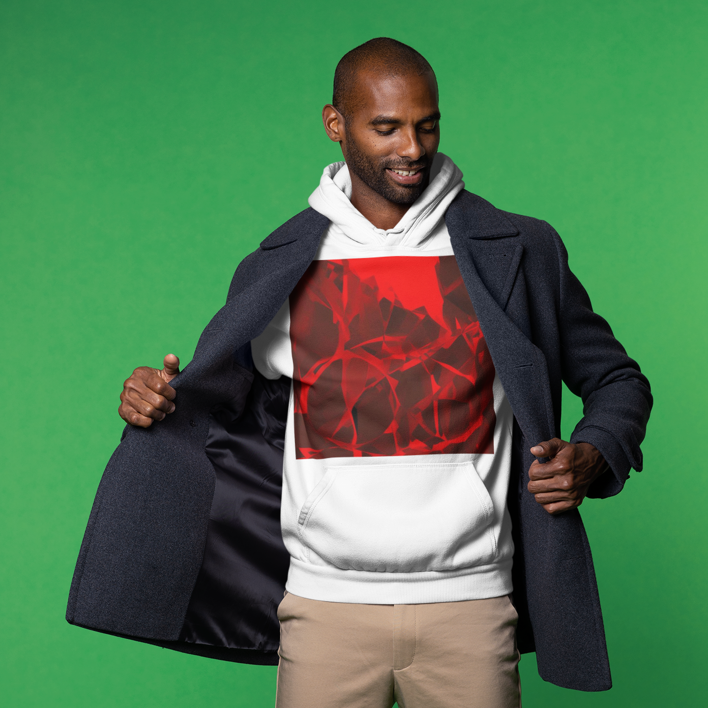 K#546 - Crimson Crystal Hoodie – Kirrify Unisex Christmas Art