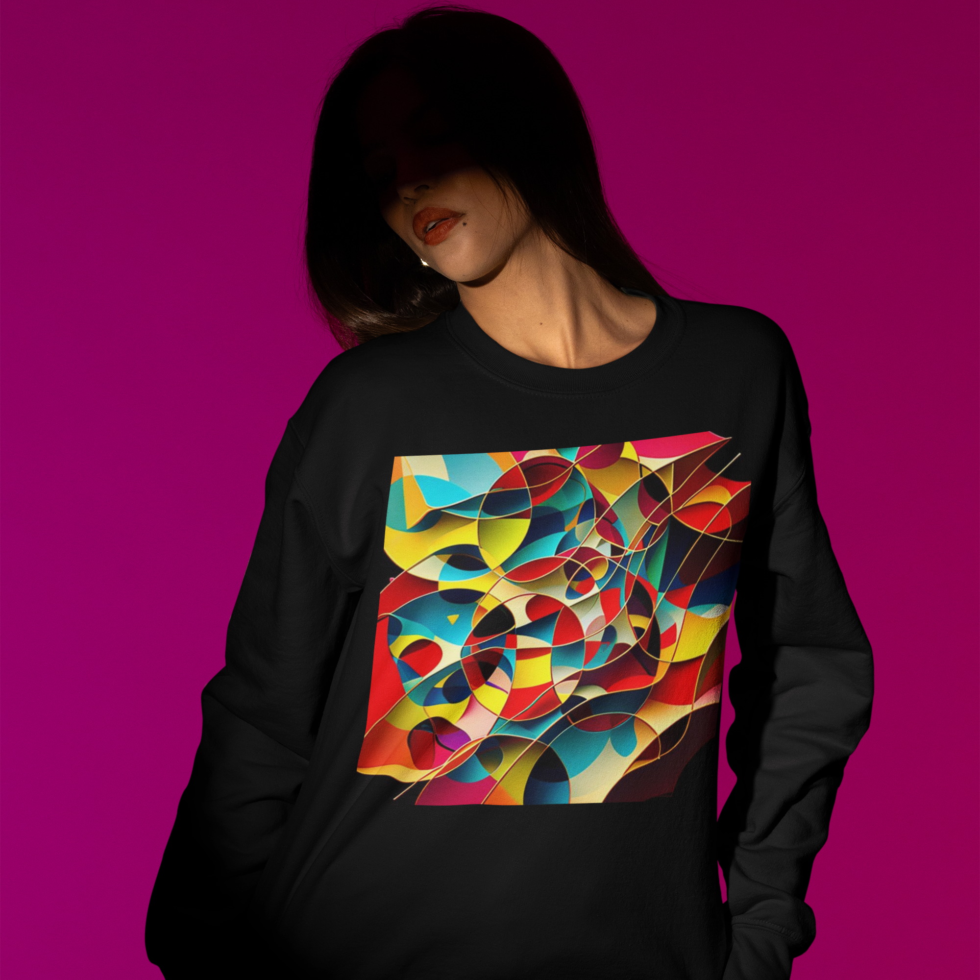 K#430 - Color Motion Sweatshirt – Energie in Bewegung | Kirrify Fusion