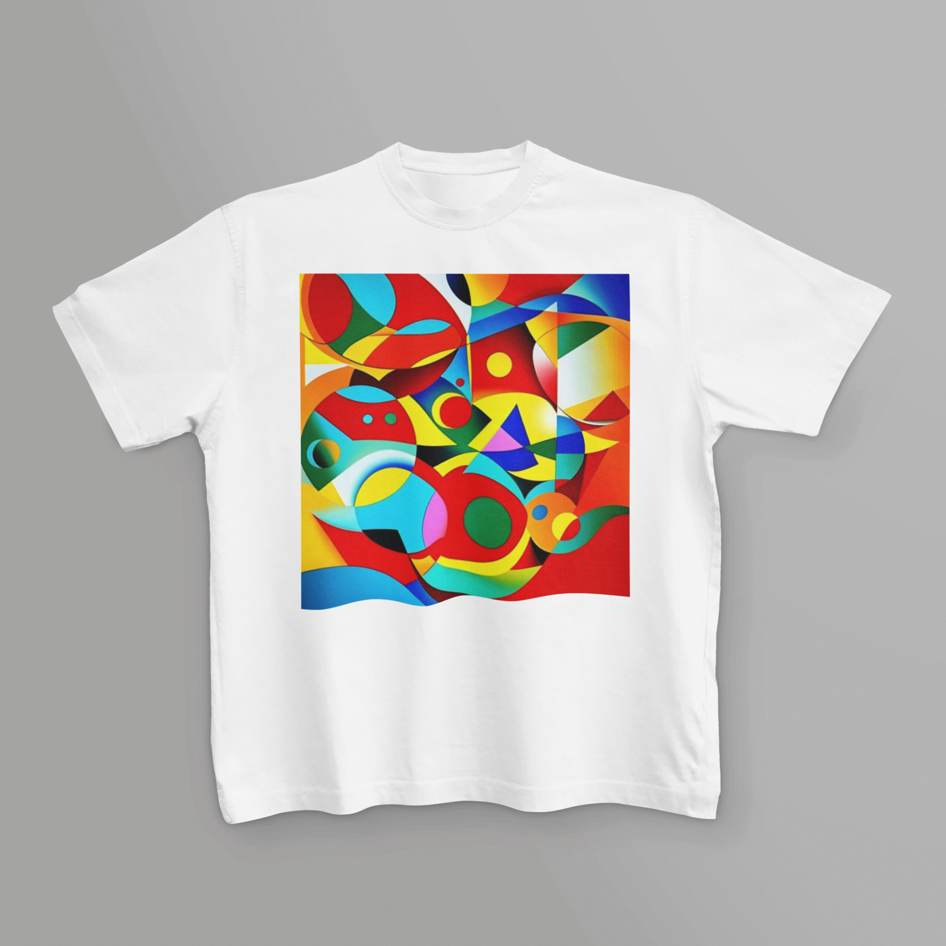 K#207 - Geometric Harmony T-Shirt – Abstrakte Formen & Farben | Kirrify
