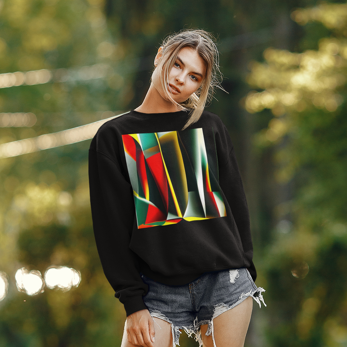 K#512 - Urban Vibes Hoodie – Abstrakte Streetart in Bewegung | Kirrify