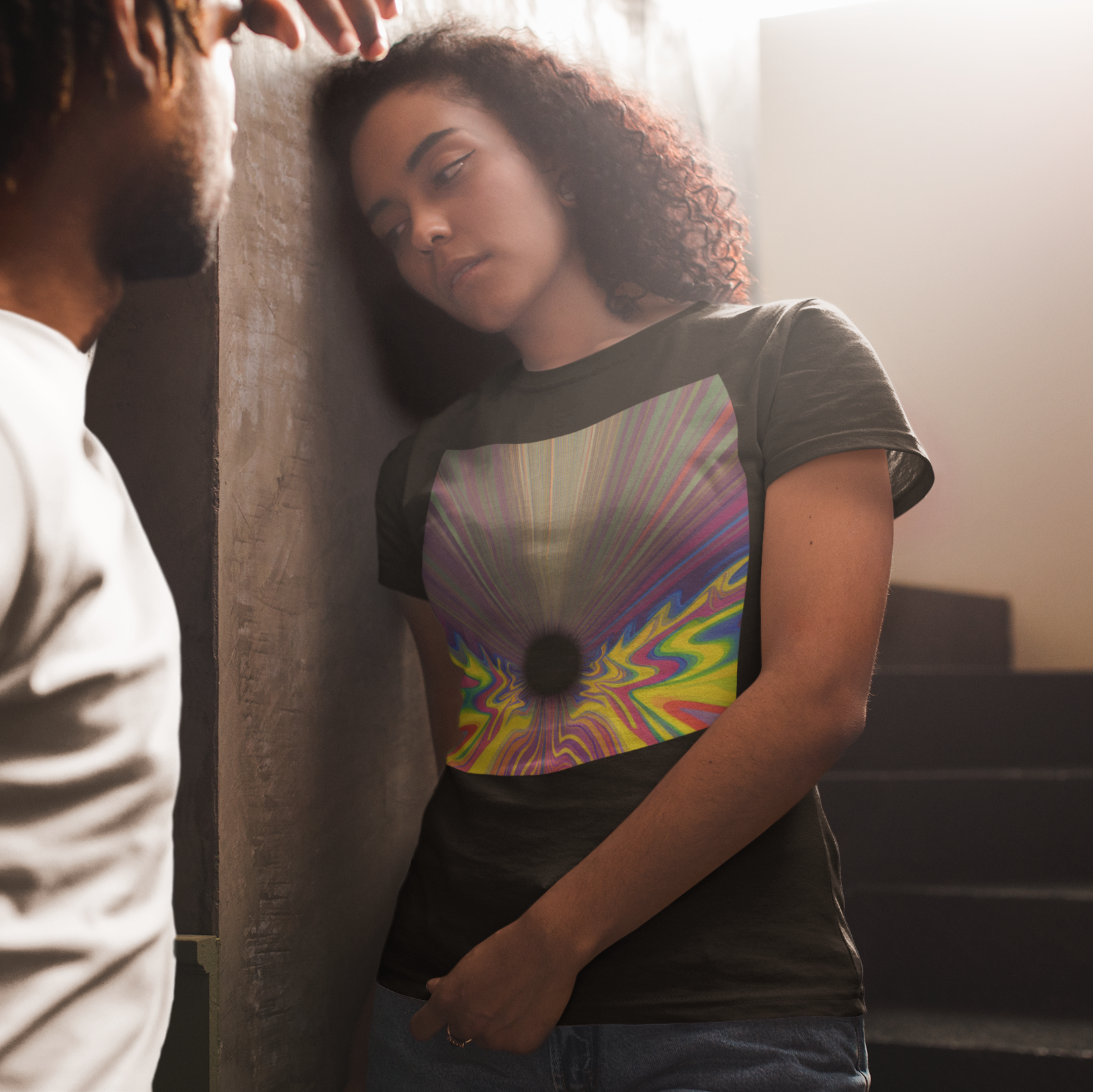 K#156 - Spectrum Vortex T-Shirt – Farben in Bewegung | Kirrify Flow Series